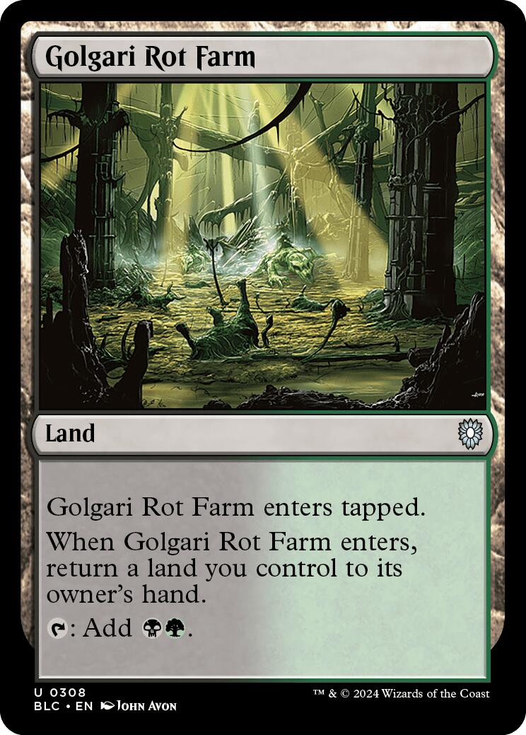 Golgari Rot Farm [Bloomburrow Commander] MTG Single Magic: The Gathering    | Red Claw Gaming