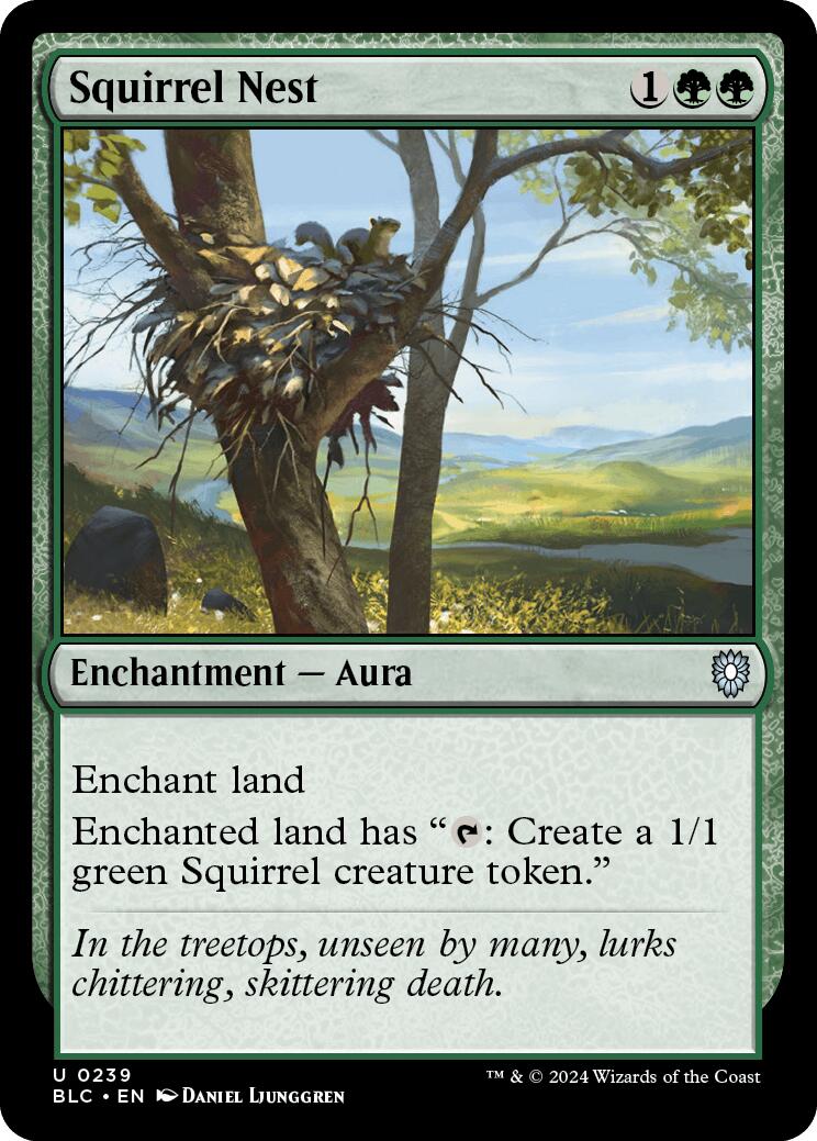 Squirrel Nest [Bloomburrow Commander] MTG Single Magic: The Gathering    | Red Claw Gaming