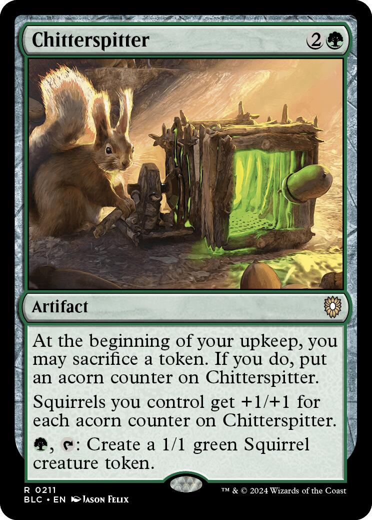 Chitterspitter [Bloomburrow Commander] MTG Single Magic: The Gathering    | Red Claw Gaming