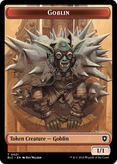 Goblin // Thopter Double-Sided Token [Bloomburrow Commander Tokens] MTG Single Magic: The Gathering    | Red Claw Gaming