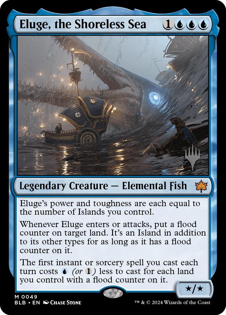 Eluge, the Shoreless Sea (Promo Pack) [Bloomburrow Promos] MTG Single Magic: The Gathering    | Red Claw Gaming