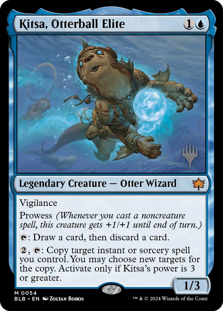 Kitsa, Otterball Elite (Promo Pack) [Bloomburrow Promos] MTG Single Magic: The Gathering    | Red Claw Gaming