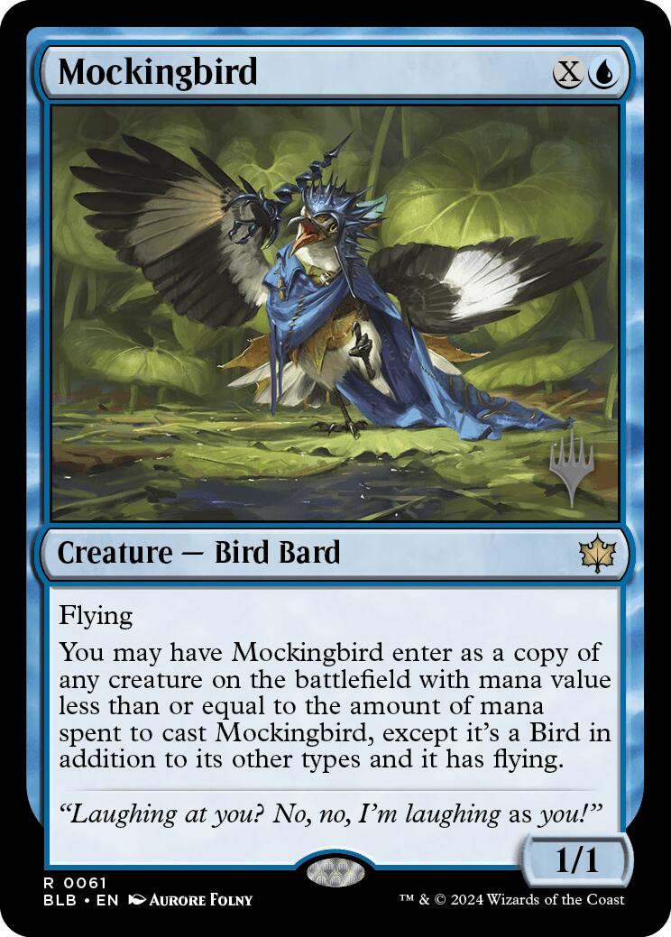 Mockingbird (Promo Pack) [Bloomburrow Promos] MTG Single Magic: The Gathering    | Red Claw Gaming