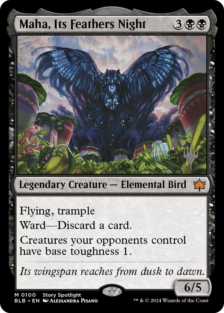 Maha, Its Feather Night (Promo Pack) [Bloomburrow Promos] MTG Single Magic: The Gathering    | Red Claw Gaming