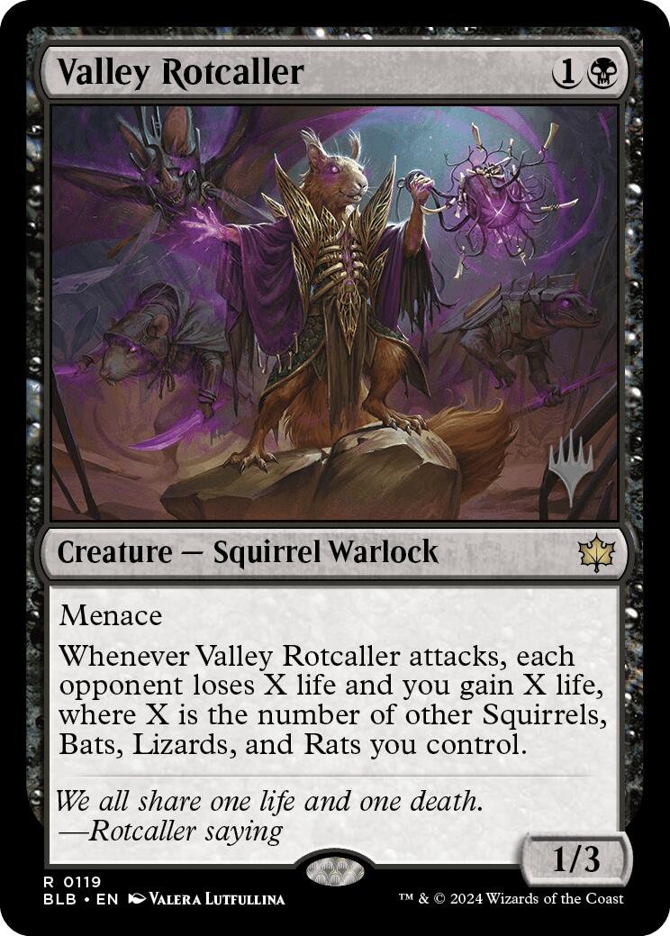 Valley Rotcaller (Promo Pack) [Bloomburrow Promos] MTG Single Magic: The Gathering    | Red Claw Gaming