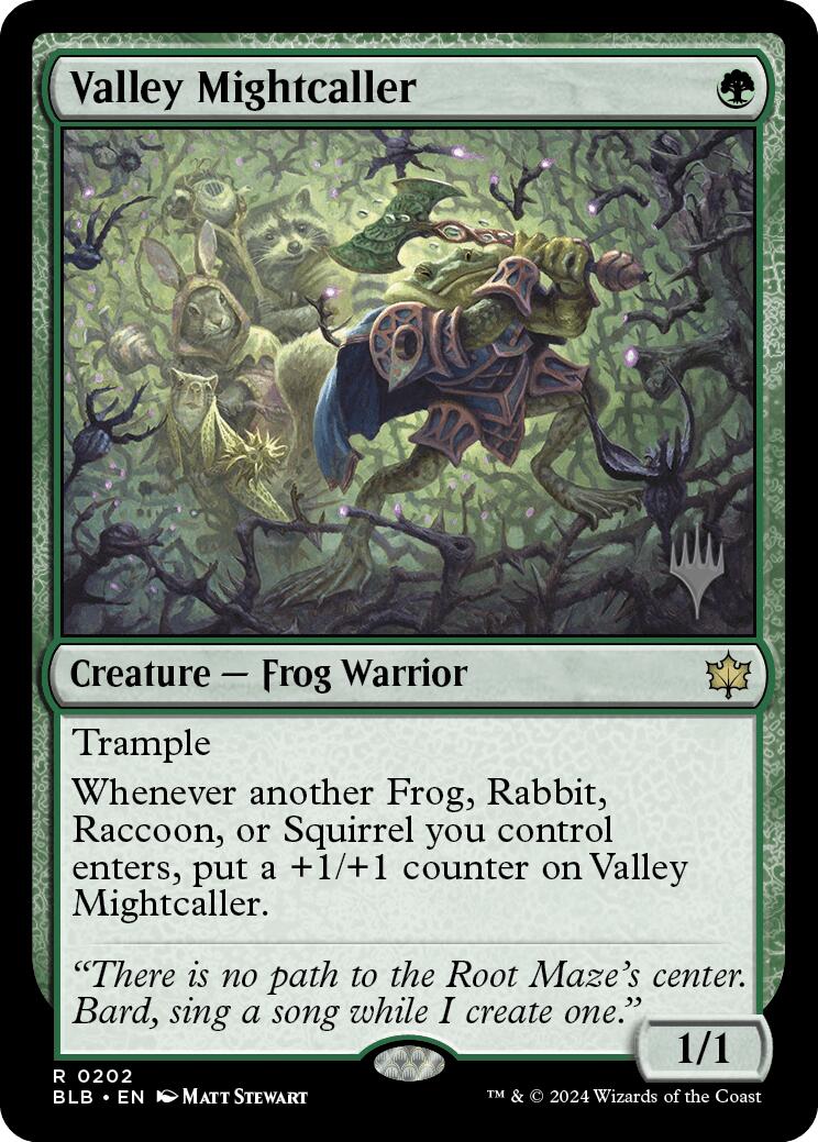 Valley Mightcaller (Promo Pack) [Bloomburrow Promos] MTG Single Magic: The Gathering    | Red Claw Gaming