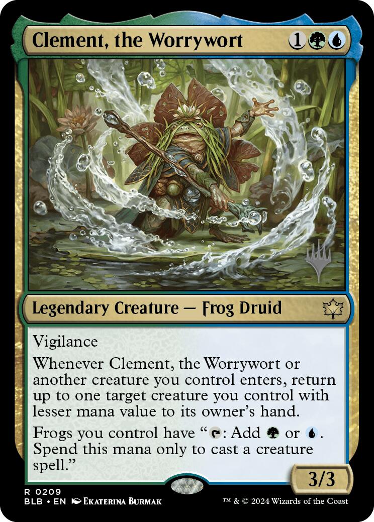 Clement, the Worrywort (Promo Pack) [Bloomburrow Promos] MTG Single Magic: The Gathering    | Red Claw Gaming