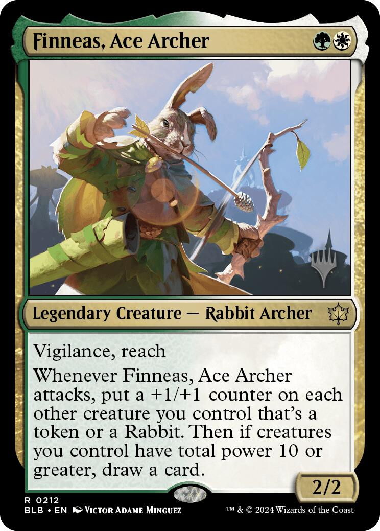 Finneas, Ace Archer (Promo Pack) [Bloomburrow Promos] MTG Single Magic: The Gathering    | Red Claw Gaming