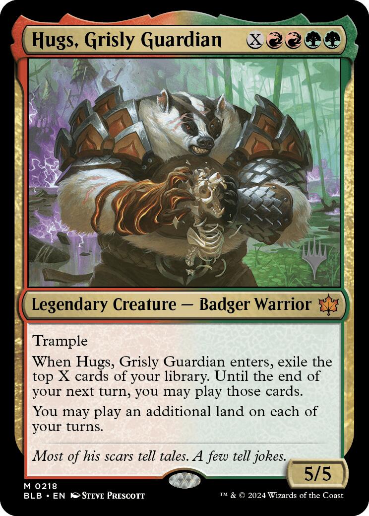 Hugs, Grisly Guardian (Promo Pack) [Bloomburrow Promos] MTG Single Magic: The Gathering    | Red Claw Gaming