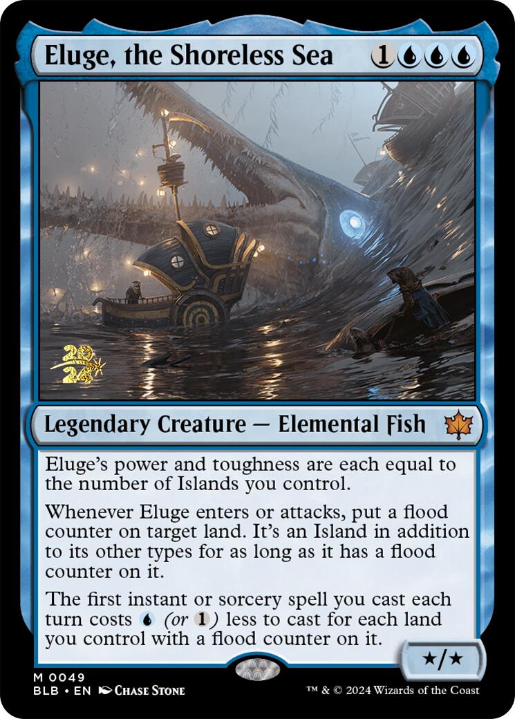 Eluge, the Shoreless Sea [Bloomburrow Prerelease Promos] MTG Single Magic: The Gathering    | Red Claw Gaming