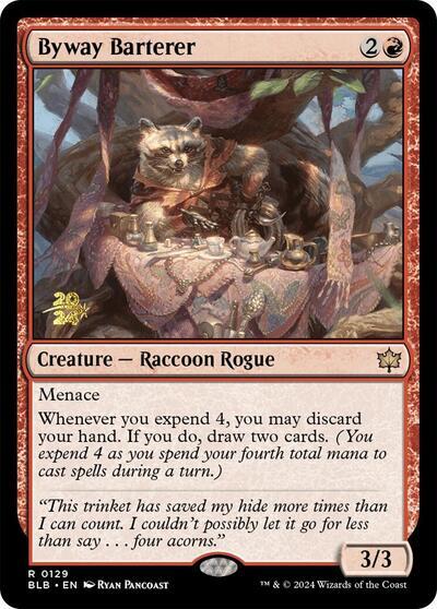 Byway Barterer [Bloomburrow Prerelease Promos] MTG Single Magic: The Gathering    | Red Claw Gaming