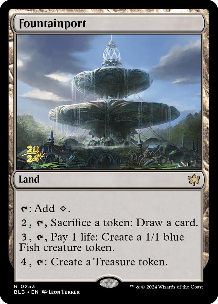 Fountainport [Bloomburrow Prerelease Promos] MTG Single Magic: The Gathering    | Red Claw Gaming