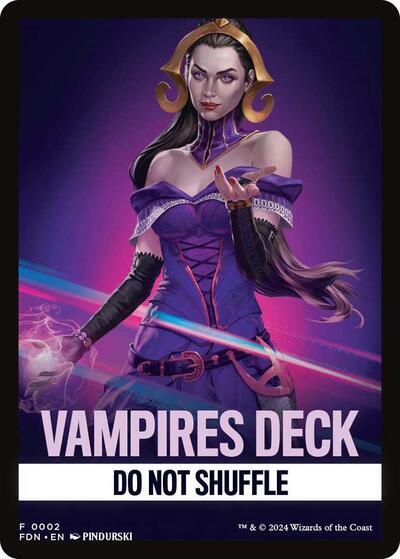 Vampires Deck Theme Card [Foundations Tokens] | Red Claw Gaming