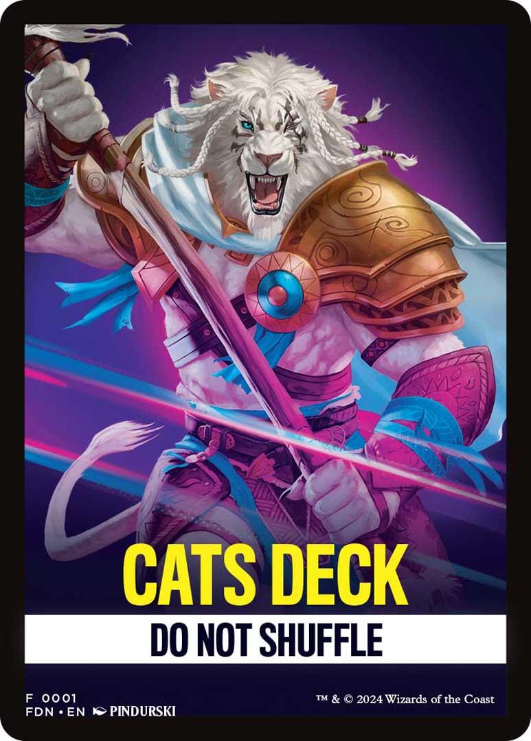 Cats Deck Theme Card [Foundations Tokens] | Red Claw Gaming