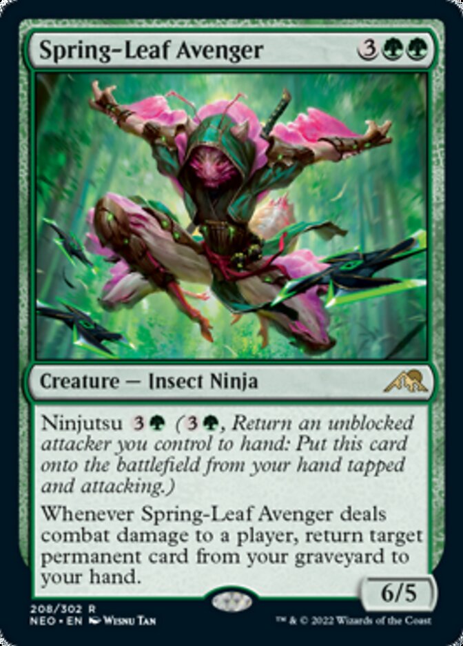 Spring-Leaf Avenger [Kamigawa: Neon Dynasty] MTG Single Magic: The Gathering    | Red Claw Gaming