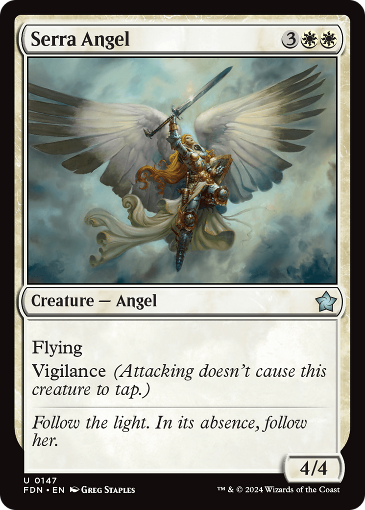 Serra Angel [Foundations] MTG Single Magic: The Gathering | Red Claw Gaming