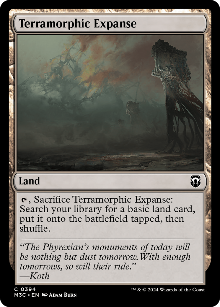 Terramorphic Expanse (Ripple Foil) [Modern Horizons 3 Commander] MTG Single Magic: The Gathering    | Red Claw Gaming