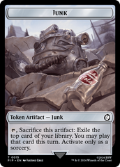 Junk // Copy Double-Sided Token [Fallout Tokens] MTG Single Magic: The Gathering    | Red Claw Gaming