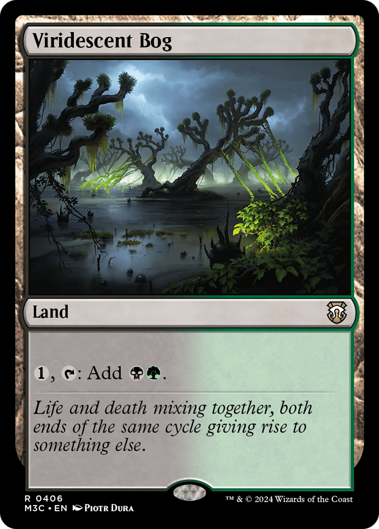 Viridescent Bog (Ripple Foil) [Modern Horizons 3 Commander] MTG Single Magic: The Gathering    | Red Claw Gaming