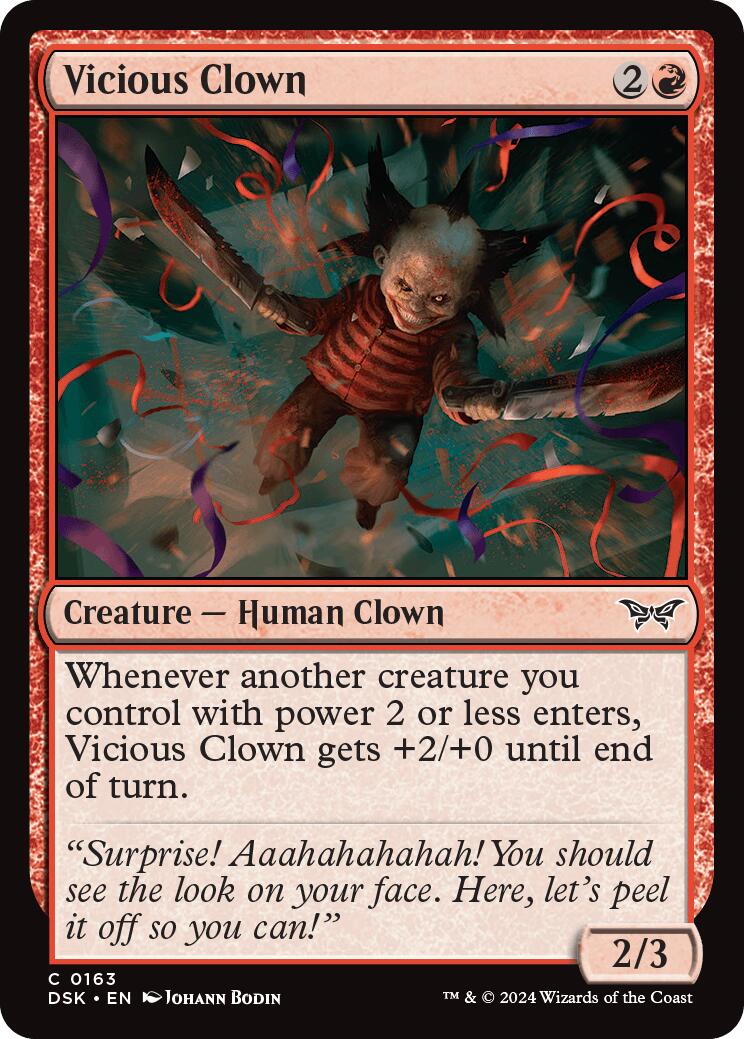 Vicious Clown [Duskmourn: House of Horror] MTG Single Magic: The Gathering    | Red Claw Gaming