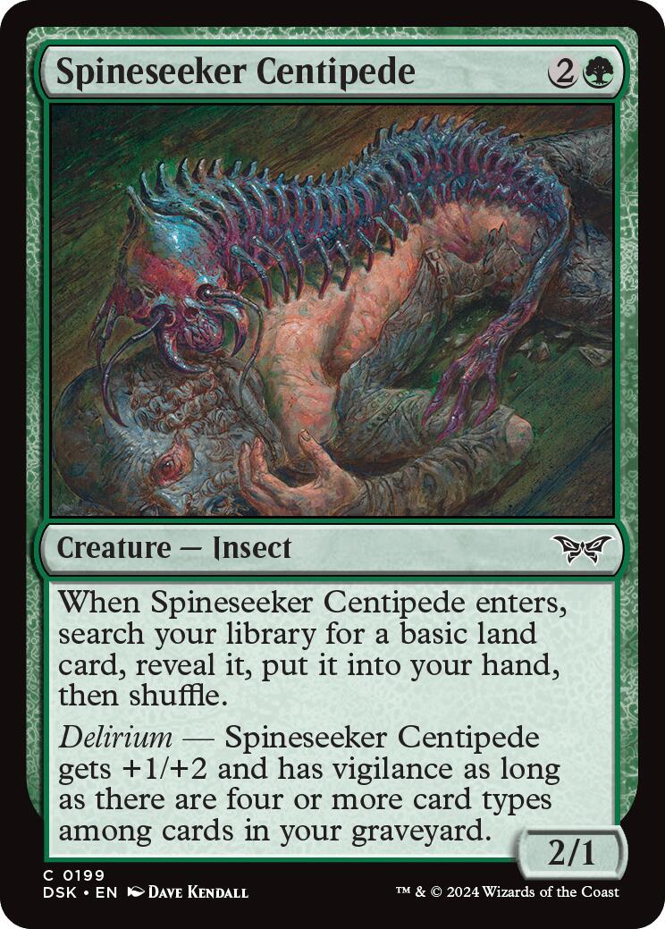 Spineseeker Centipede [Duskmourn: House of Horror] MTG Single Magic: The Gathering    | Red Claw Gaming