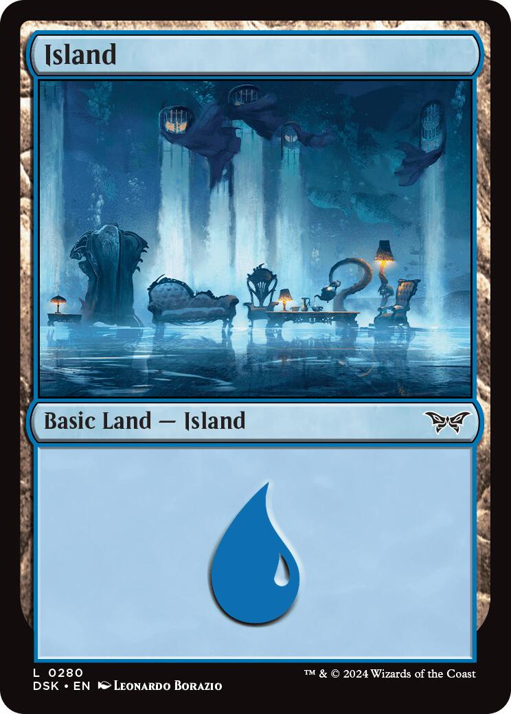 Island (0280) [Duskmourn: House of Horror] MTG Single Magic: The Gathering    | Red Claw Gaming