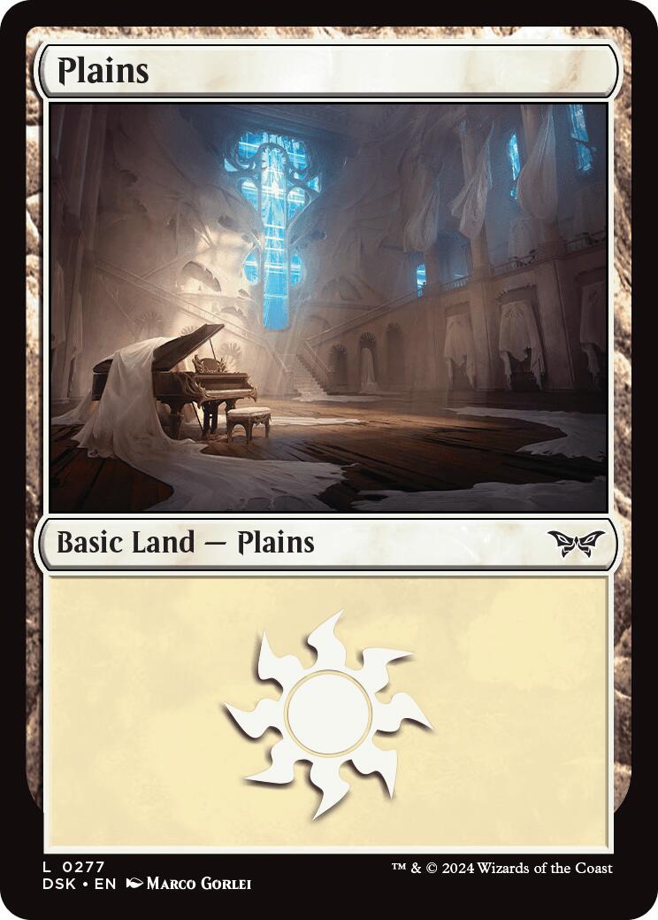 Plains (0277) [Duskmourn: House of Horror] MTG Single Magic: The Gathering    | Red Claw Gaming