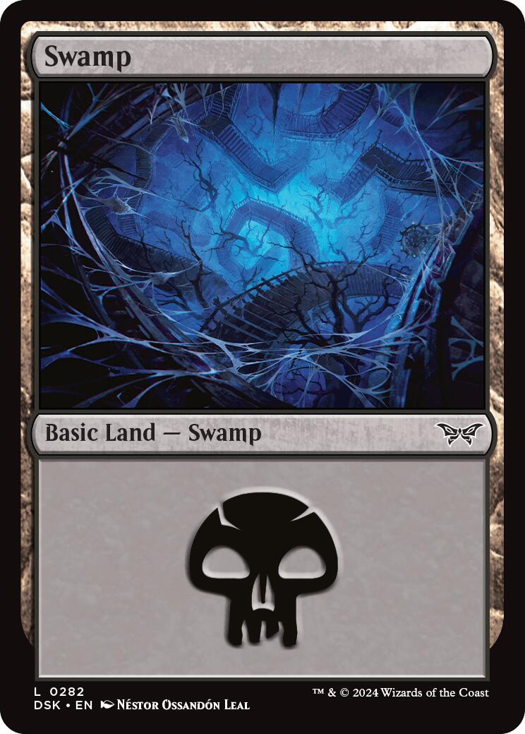 Swamp (0282) [Duskmourn: House of Horror] MTG Single Magic: The Gathering    | Red Claw Gaming