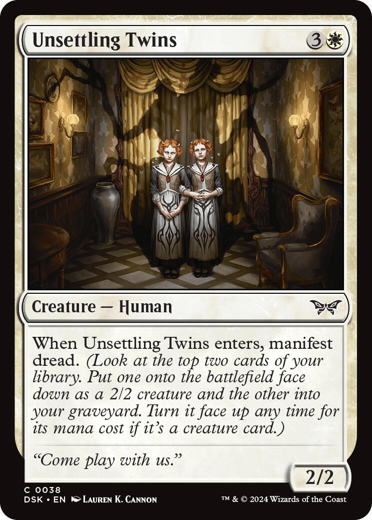 Unsettling Twins [Duskmourn: House of Horror] MTG Single Magic: The Gathering    | Red Claw Gaming