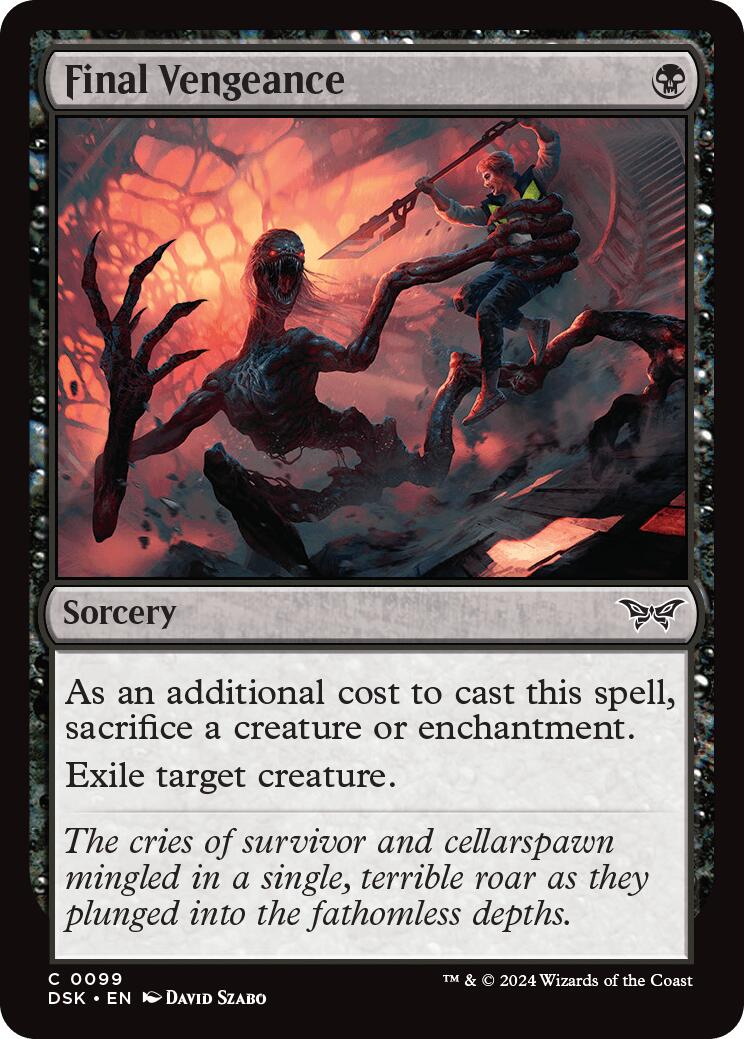 Final Vengeance [Duskmourn: House of Horror] MTG Single Magic: The Gathering | Red Claw Gaming