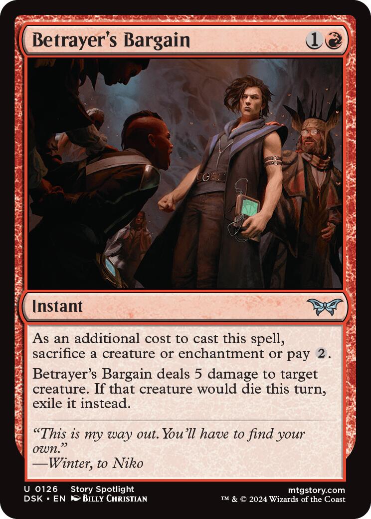 Betrayer's Bargain [Duskmourn: House of Horror] MTG Single Magic: The Gathering | Red Claw Gaming