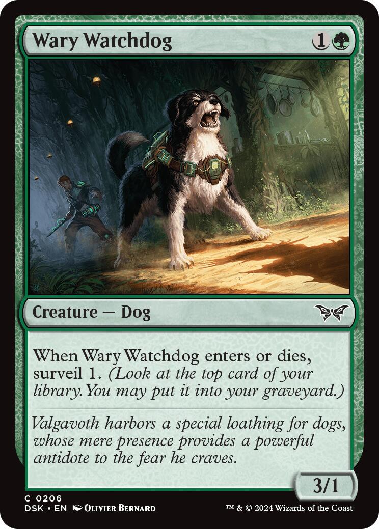 Wary Watchdog [Duskmourn: House of Horror] MTG Single Magic: The Gathering    | Red Claw Gaming