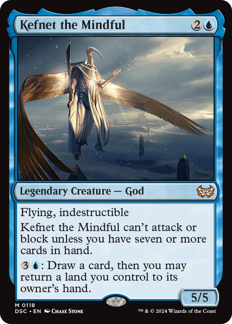 Kefnet the Mindful [Duskmourn: House of Horror Commander] MTG Single Magic: The Gathering    | Red Claw Gaming