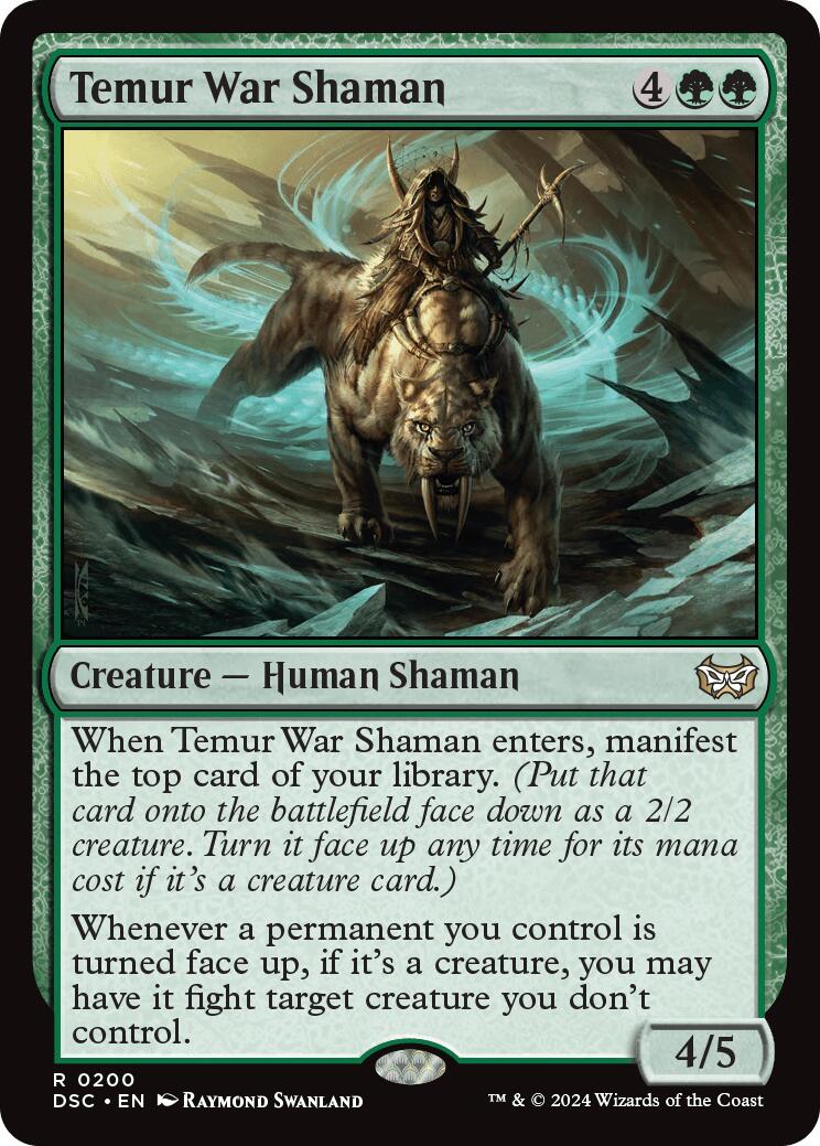 Temur War Shaman [Duskmourn: House of Horror Commander] MTG Single Magic: The Gathering    | Red Claw Gaming