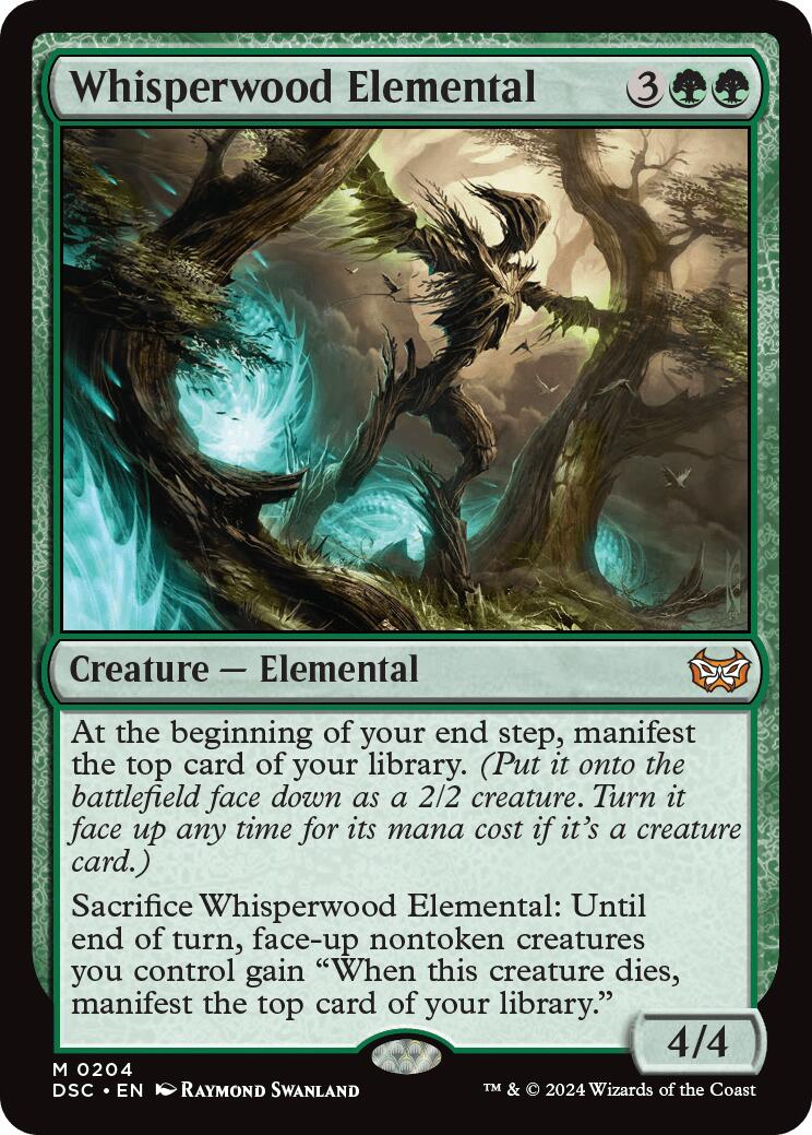 Whisperwood Elemental [Duskmourn: House of Horror Commander] MTG Single Magic: The Gathering    | Red Claw Gaming