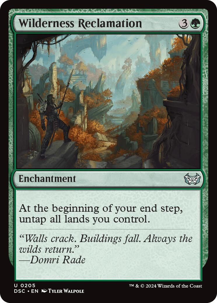 Wilderness Reclamation [Duskmourn: House of Horror Commander] MTG Single Magic: The Gathering    | Red Claw Gaming