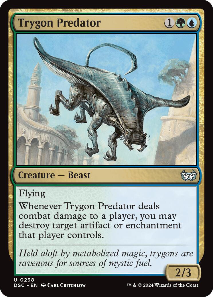 Trygon Predator [Duskmourn: House of Horror Commander] MTG Single Magic: The Gathering    | Red Claw Gaming