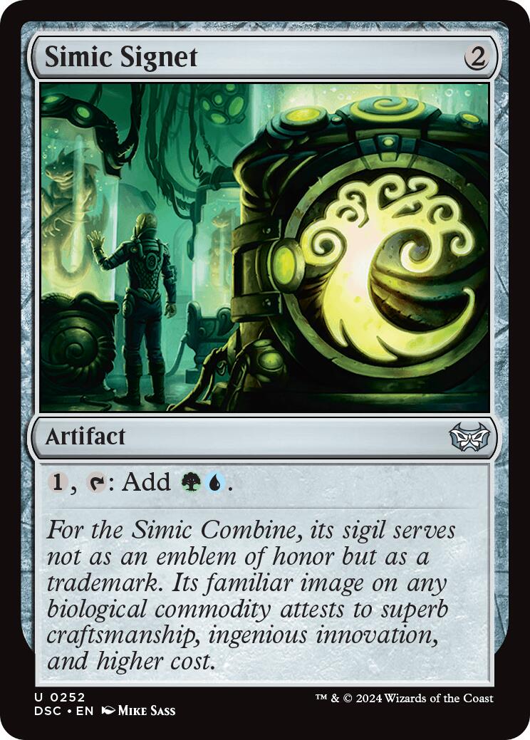 Simic Signet [Duskmourn: House of Horror Commander] MTG Single Magic: The Gathering    | Red Claw Gaming