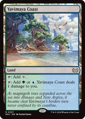 Yavimaya Coast [Duskmourn: House of Horror Commander] MTG Single Magic: The Gathering    | Red Claw Gaming