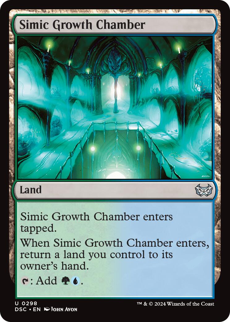 Simic Growth Chamber [Duskmourn: House of Horror Commander] MTG Single Magic: The Gathering    | Red Claw Gaming