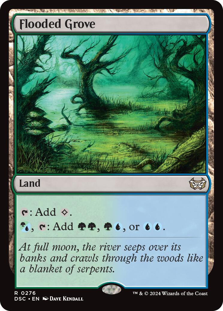 Flooded Grove [Duskmourn: House of Horror Commander] MTG Single Magic: The Gathering    | Red Claw Gaming