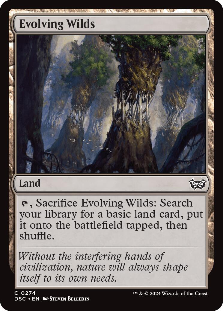 Evolving Wilds [Duskmourn: House of Horror Commander] MTG Single Magic: The Gathering    | Red Claw Gaming