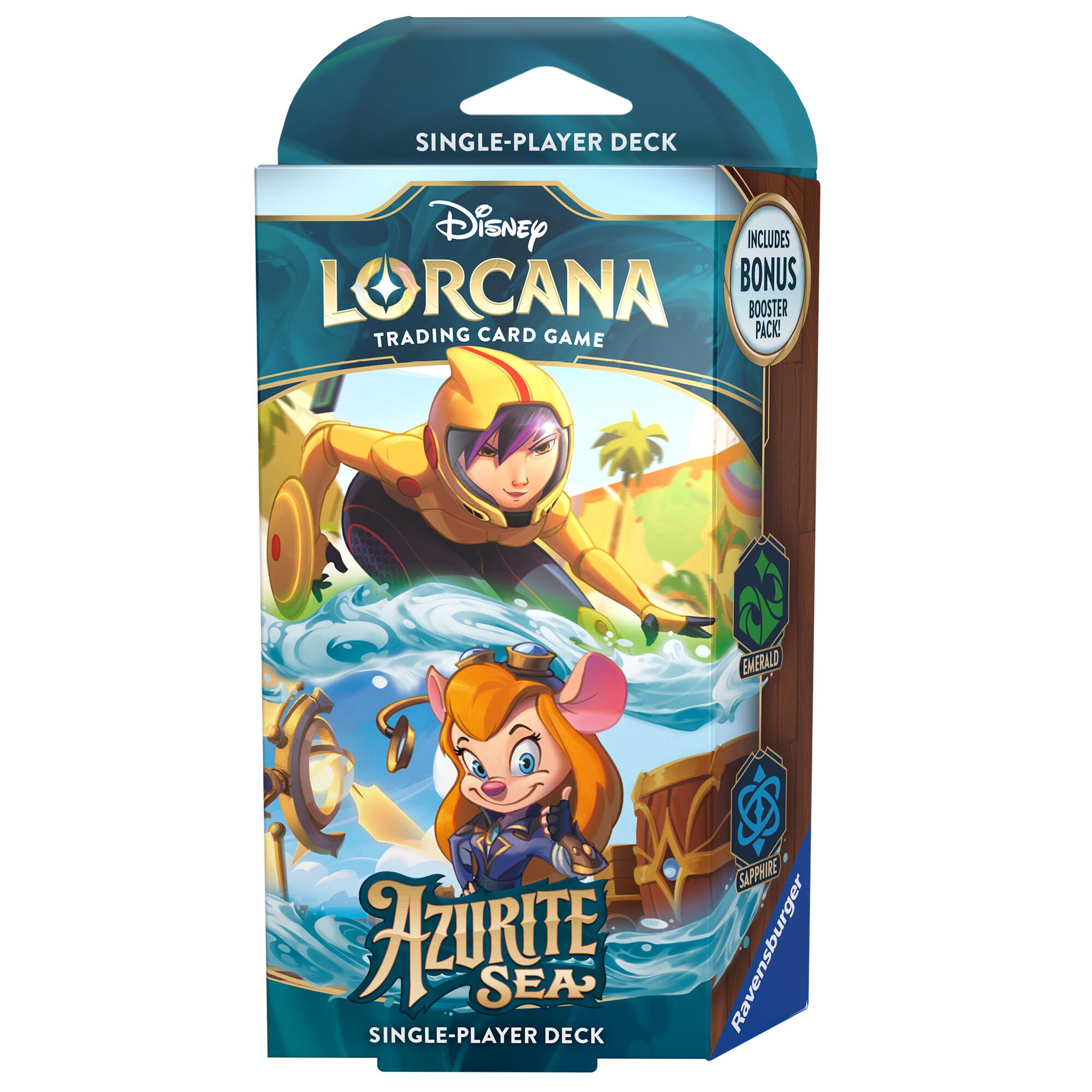 Azurite Sea - Starter Deck (Emerald & Sapphire) Lorcana Sealed Disney | Red Claw Gaming