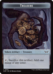 Angel // Treasure Double-Sided Token [Duskmourn: House of Horror Commander Tokens] MTG Single Magic: The Gathering    | Red Claw Gaming