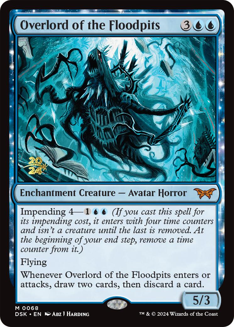 Overlord of the Floodpits [Duskmourn: House of Horror Prerelease Promos] MTG Single Magic: The Gathering    | Red Claw Gaming