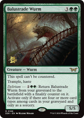 Balustrade Wurm [Duskmourn: House of Horror Prerelease Promos] MTG Single Magic: The Gathering    | Red Claw Gaming