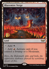 Blazemire Verge [Duskmourn: House of Horror Prerelease Promos] MTG Single Magic: The Gathering    | Red Claw Gaming