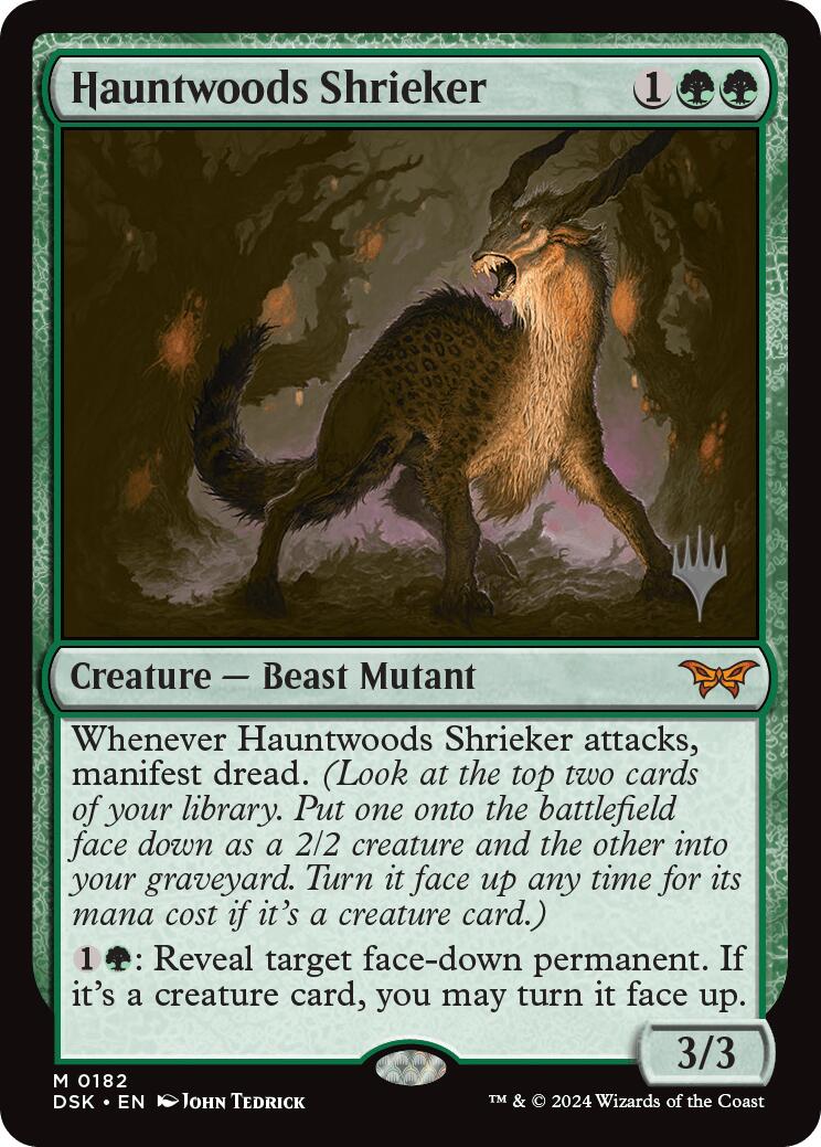 Hauntwoods Shrieker [Duskmourn: House of Horror Promos] MTG Single Magic: The Gathering    | Red Claw Gaming