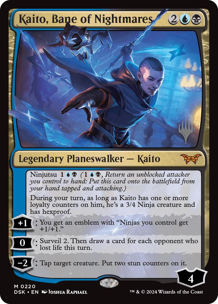 Kaito, Bane of Nightmares [Duskmourn: House of Horror Promos] MTG Single Magic: The Gathering    | Red Claw Gaming