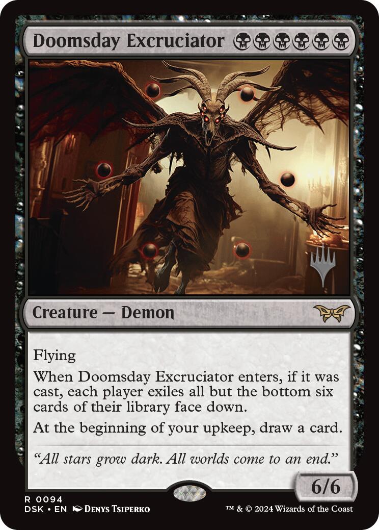 Doomsday Excruciator [Duskmourn: House of Horror Promos] MTG Single Magic: The Gathering    | Red Claw Gaming